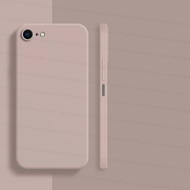 Modische Schutzhülle aus Flüssigsilikon für iPhone 7 / 8 / SE 2020 / SE 2022