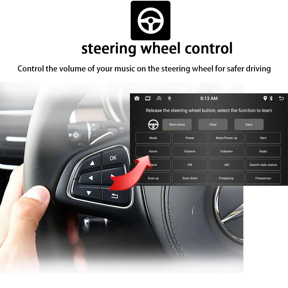 MTIJIEY Android 13 Autoradio 10.1" – CarPlay, GPS, Bluetooth & HD Touchscreen