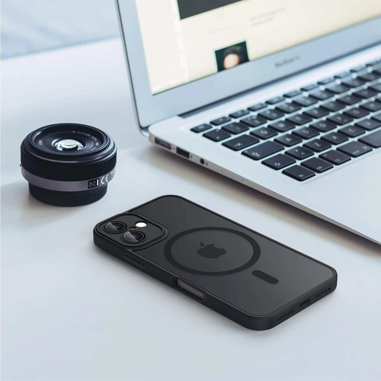 Magnetische Matte Schutzhülle für iPhone 11–16 – Stoßfest, Staubdicht, kompatibel mit MagSafe & Wireless Charging