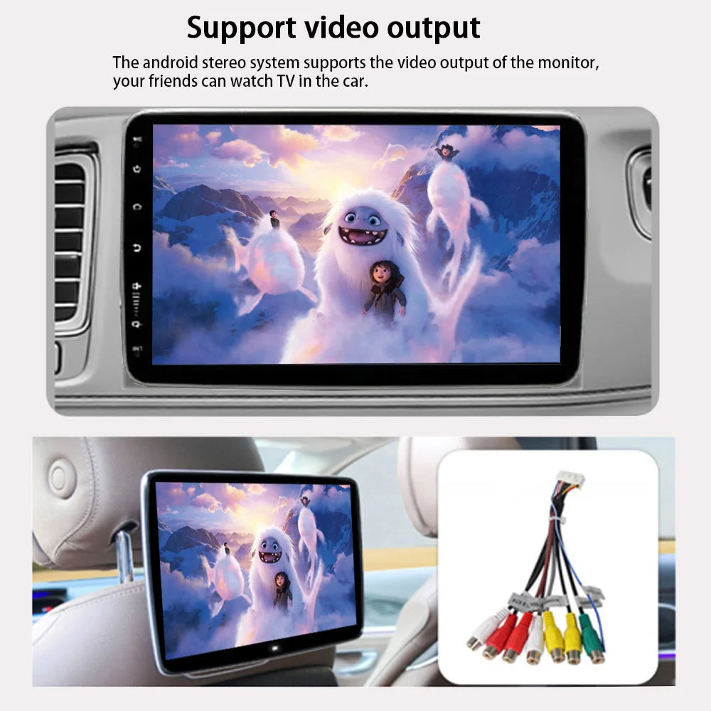 MTIJIEY Android 13 Autoradio 10.1" – CarPlay, GPS, Bluetooth & HD Touchscreen