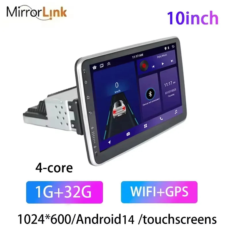 MTIJIEY Android 13 Autoradio 10.1" – CarPlay, GPS, Bluetooth & HD Touchscreen
