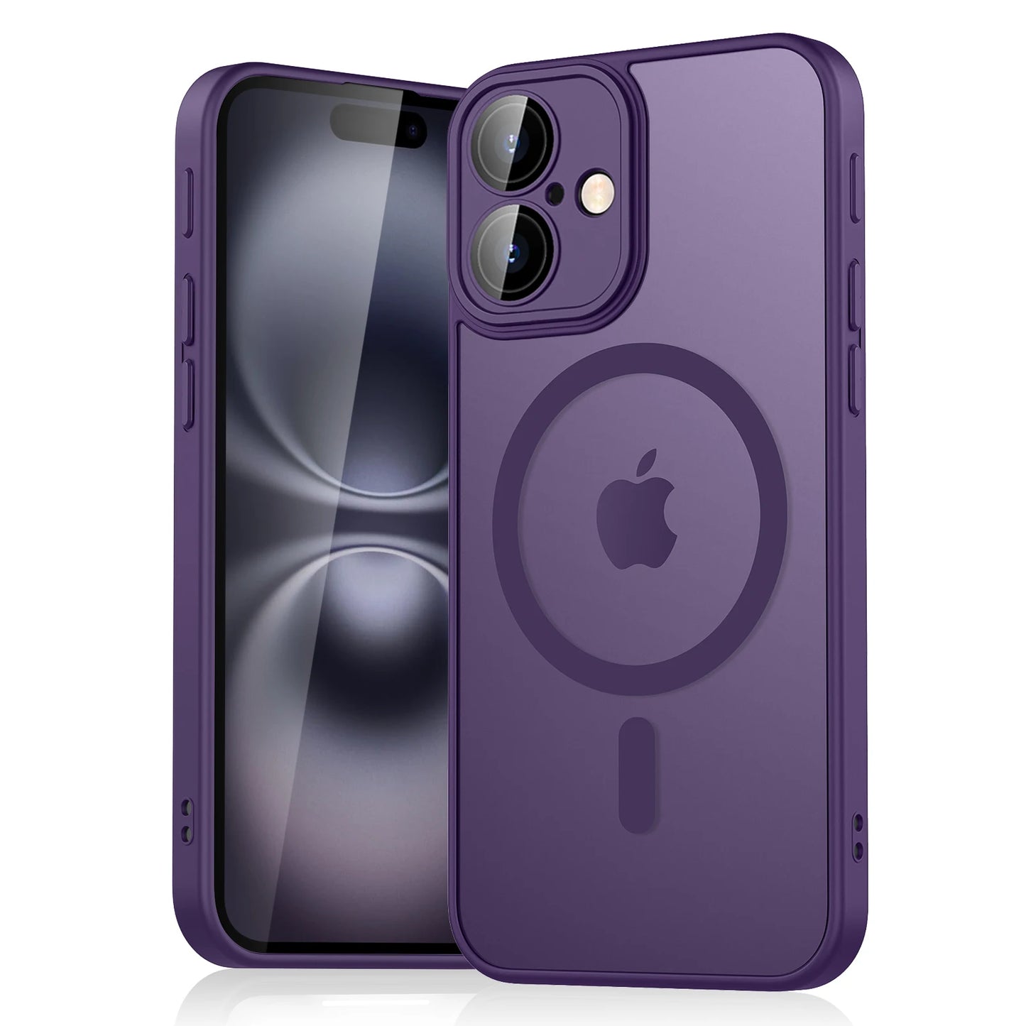 Magnetische Matte Schutzhülle für iPhone 11–16 – Stoßfest, Staubdicht, kompatibel mit MagSafe & Wireless Charging