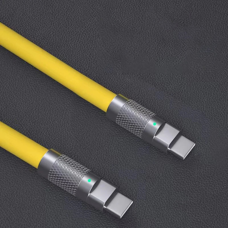 USB-C zu USB-C Schnellladekabel – 6A | Laden & Datenübertragung