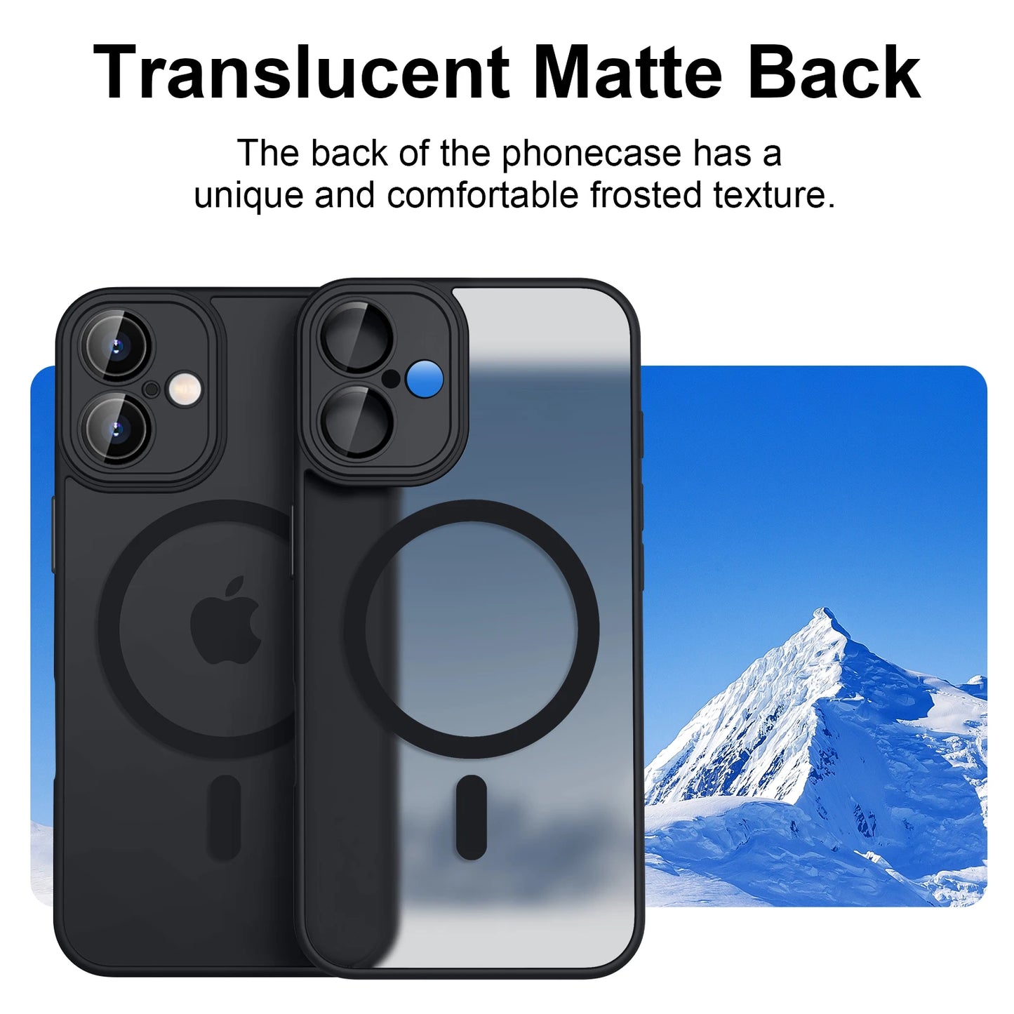 Magnetische Matte Schutzhülle für iPhone 11–16 – Stoßfest, Staubdicht, kompatibel mit MagSafe & Wireless Charging
