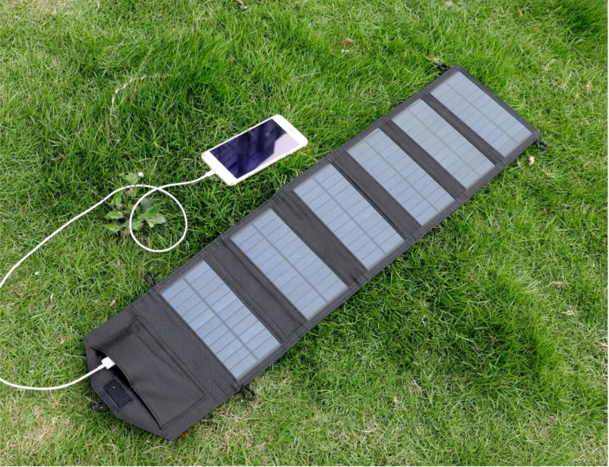 altbares 800W Solarpanel Ladegerät 20W USB 5V für Smartphone & Powerbank – Tragbar, Wasserdicht, Camping Outdoor