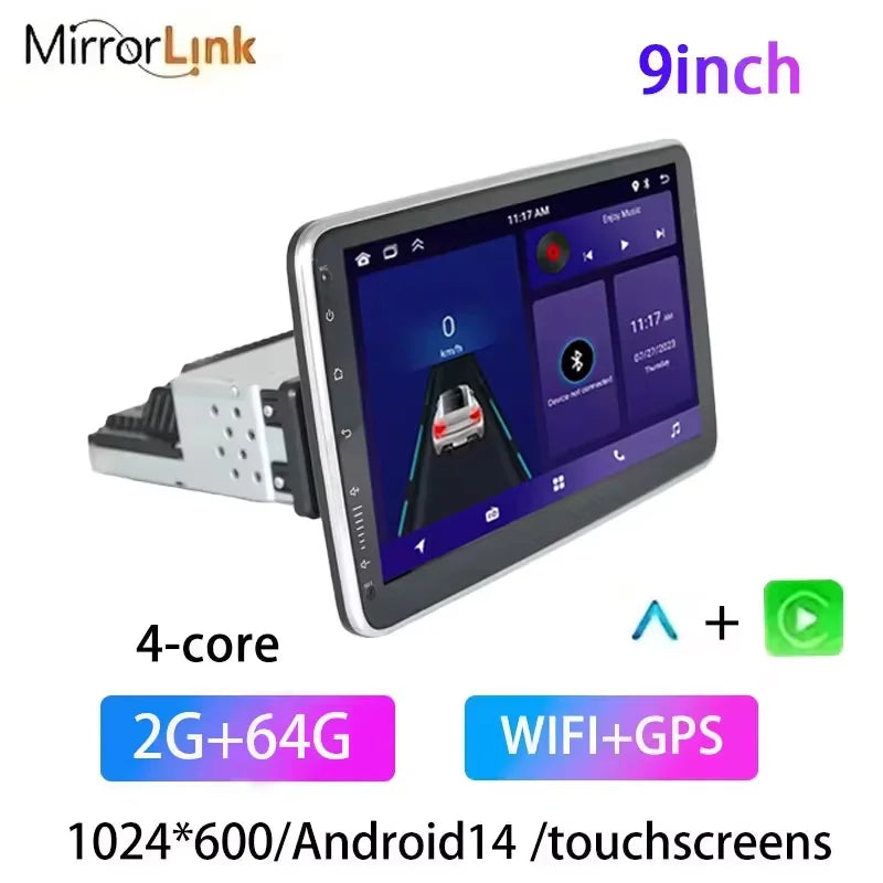 MTIJIEY Android 13 Autoradio 10.1" – CarPlay, GPS, Bluetooth & HD Touchscreen