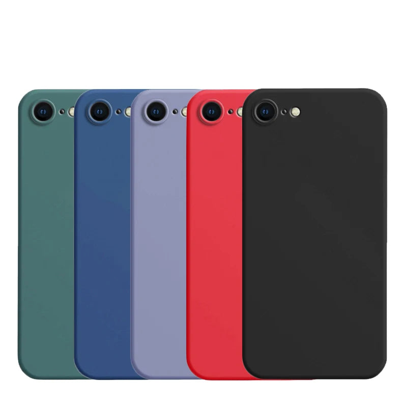 Modische Schutzhülle aus Flüssigsilikon für iPhone 7 / 8 / SE 2020 / SE 2022