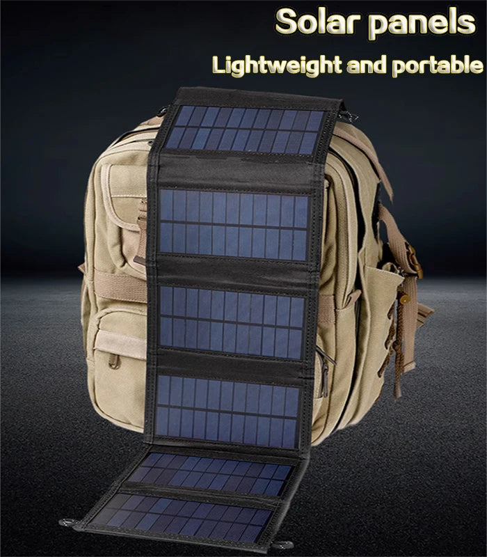 altbares 800W Solarpanel Ladegerät 20W USB 5V für Smartphone & Powerbank – Tragbar, Wasserdicht, Camping Outdoor