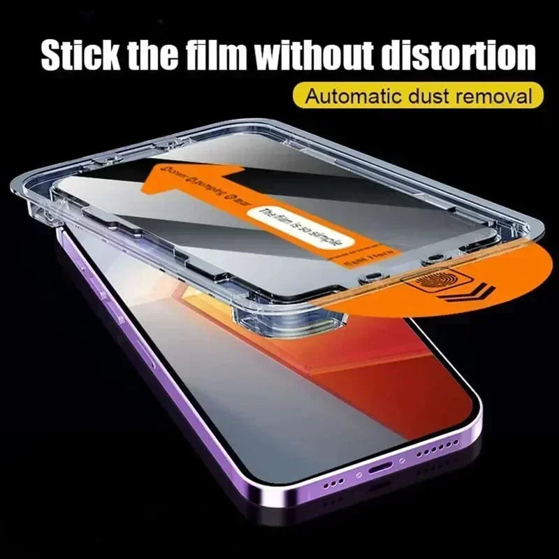 Anti-Spy Panzerglas für iPhone 7–16 Pro Max – Sichtschutz, kratzfest, wasserabweisend, Anti-Fingerprint