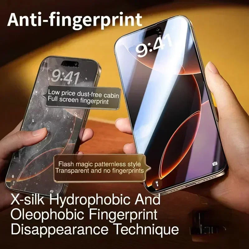 Anti-Spy Panzerglas für iPhone 7–16 Pro Max – Sichtschutz, kratzfest, wasserabweisend, Anti-Fingerprint