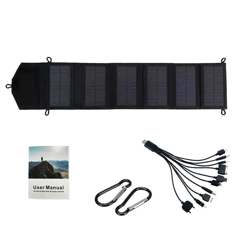 altbares 800W Solarpanel Ladegerät 20W USB 5V für Smartphone & Powerbank – Tragbar, Wasserdicht, Camping Outdoor