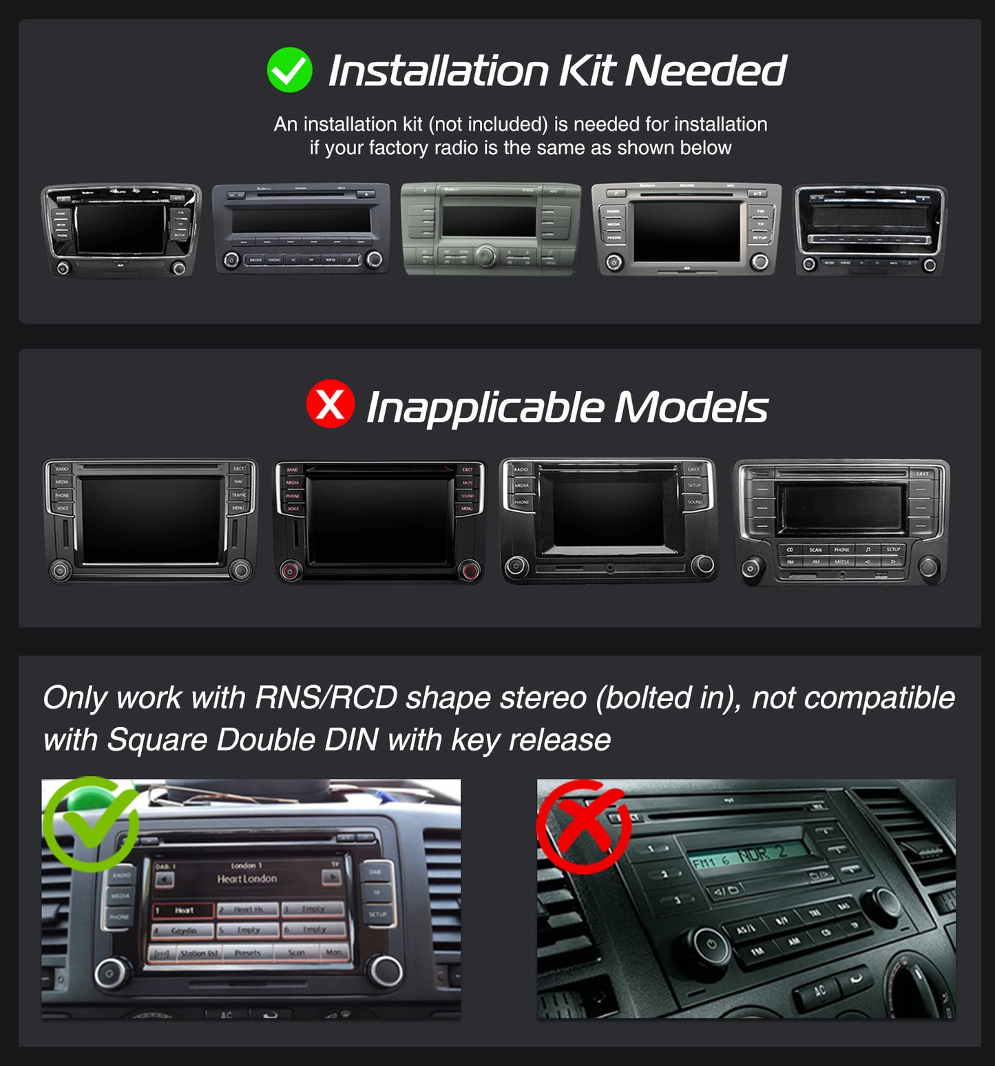 9" Android 14 4G+64G Wireless CarPlay Car Stereo GPS NAVI WIFI RDS FM BT EQ Passend für VW Golf 5/6, Passat, Polo, Touran, Tiguan, Caddy, EOS