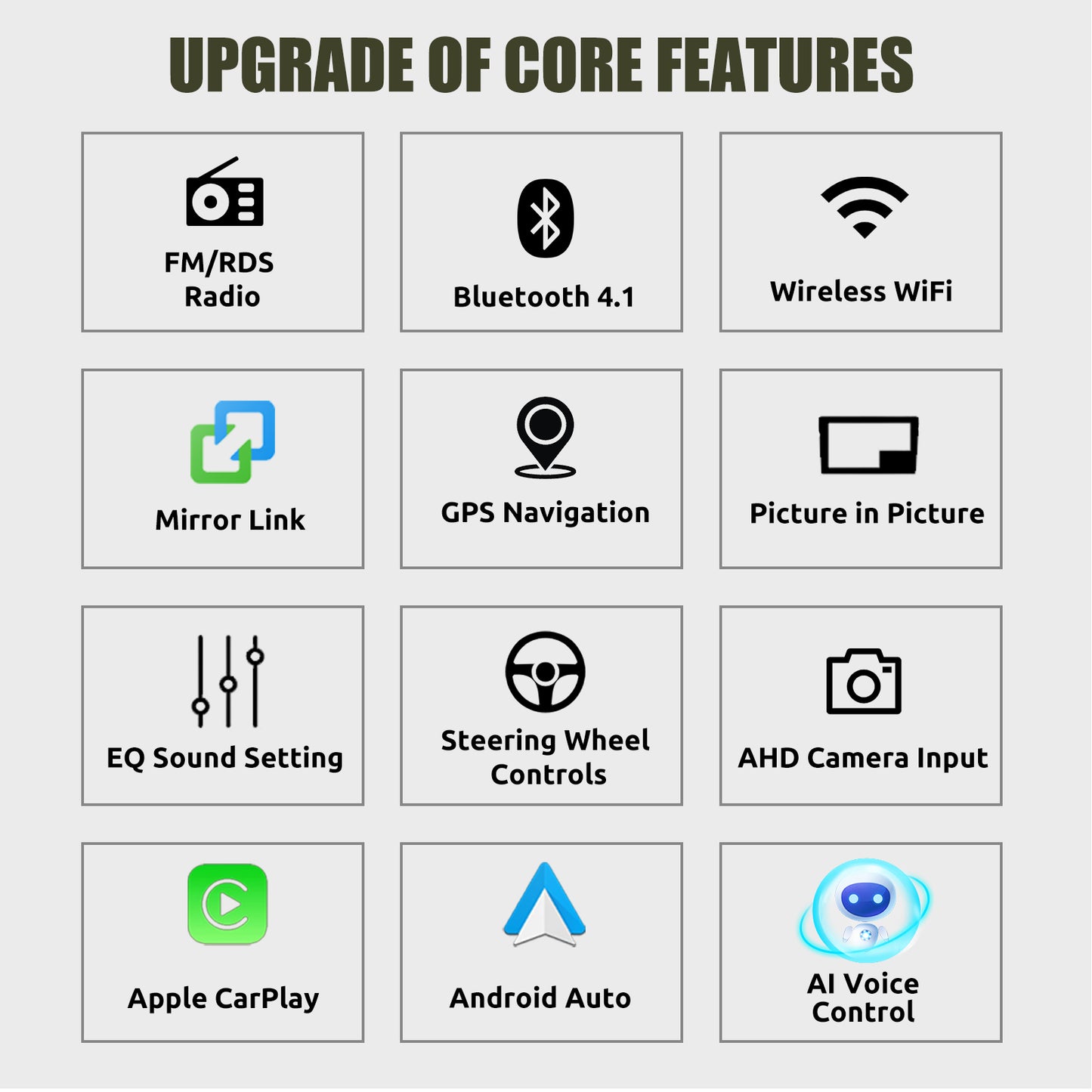 9" Android 14 4G+64G Wireless CarPlay Car Stereo GPS NAVI WIFI RDS FM BT EQ Passend für VW Golf 5/6, Passat, Polo, Touran, Tiguan, Caddy, EOS