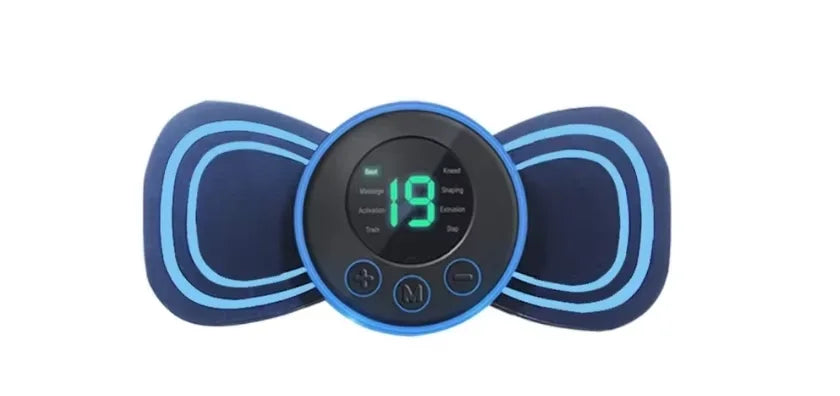 EMS Mini Massagegerät – Mikrostrom Physiotherapie zur Muskelentspannung & Schmerzlinderung, tragbar & kabellos