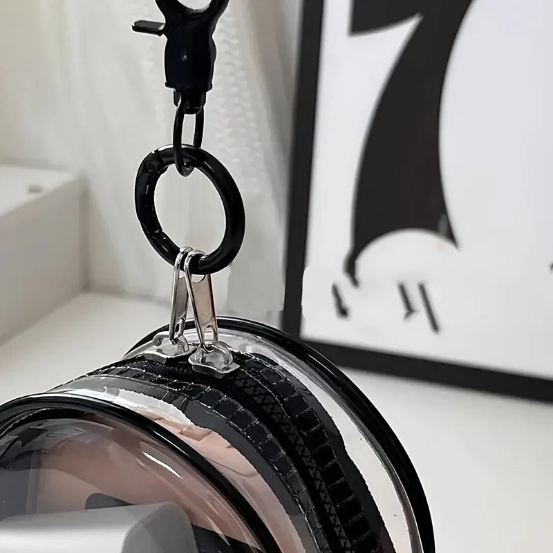 Tragbare Mini-Klar-Reißverschlusstasche