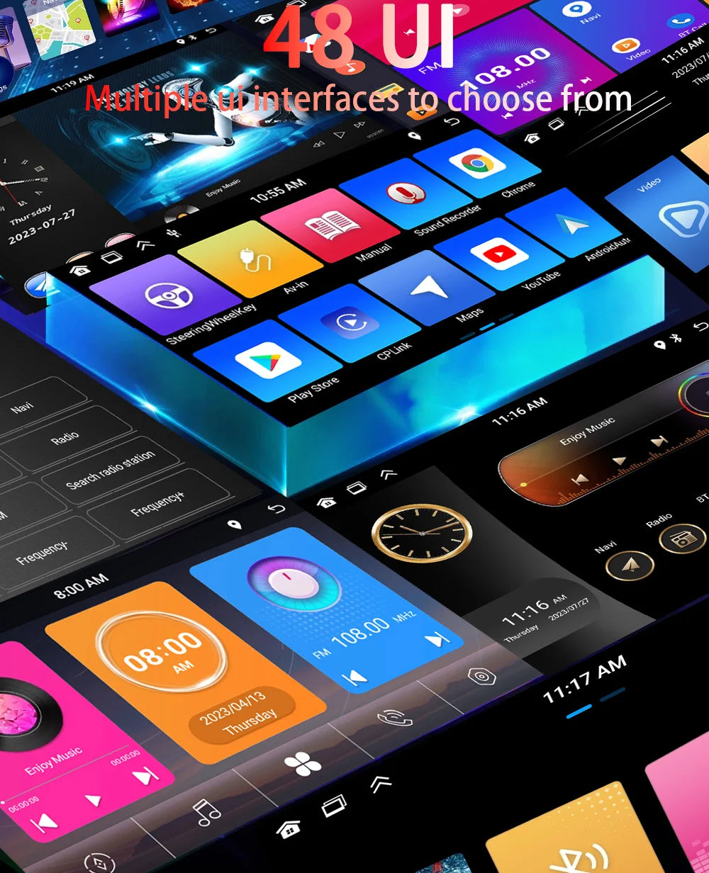 MTIJIEY Android 13 Autoradio 10.1" – CarPlay, GPS, Bluetooth &amp; HD Touchscreen