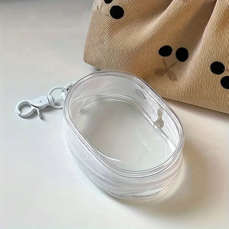 Tragbare Mini-Klar-Reißverschlusstasche