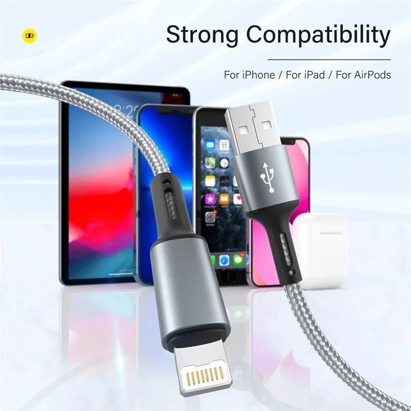 3A USB Schnellladekabel – Geflochtenes Design, CE-Zertifiziert, Fast Charging