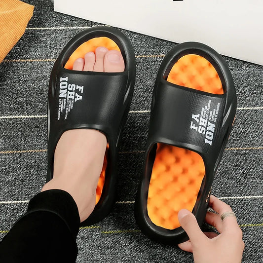 Leichte EVA Sommer Slides – Flache, bequeme Hausschuhe für Herren & Damen