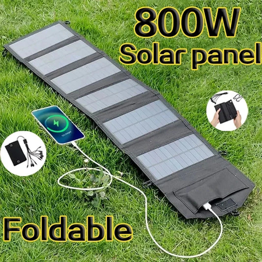 altbares 800W Solarpanel Ladegerät 20W USB 5V für Smartphone & Powerbank – Tragbar, Wasserdicht, Camping Outdoor