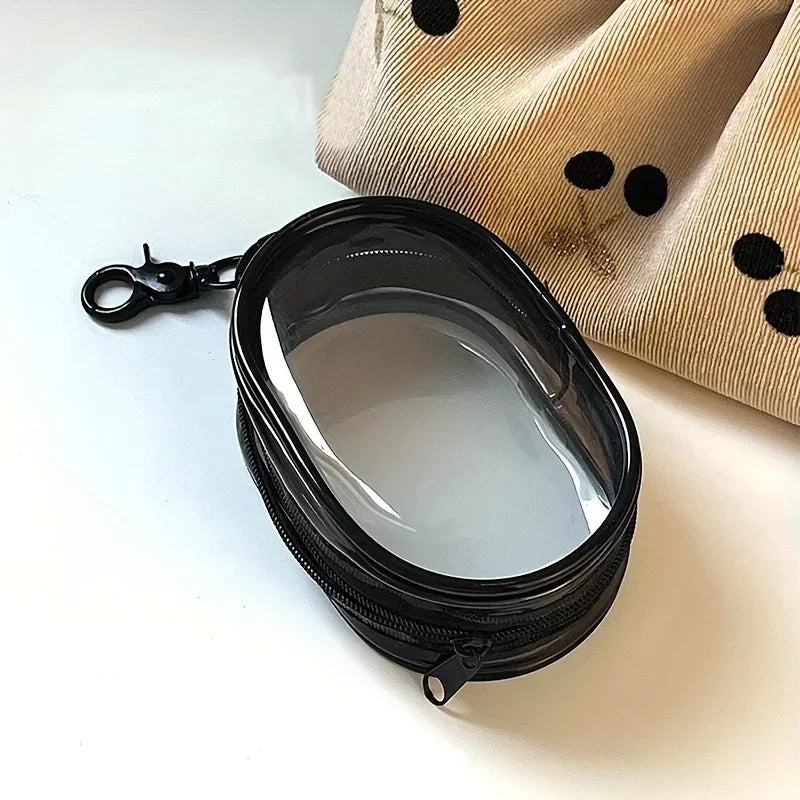 Tragbare Mini-Klar-Reißverschlusstasche