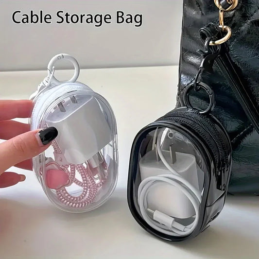 Tragbare Mini-Klar-Reißverschlusstasche