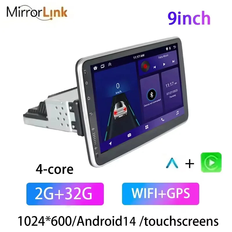 MTIJIEY Android 13 Autoradio 10.1" – CarPlay, GPS, Bluetooth &amp; HD Touchscreen