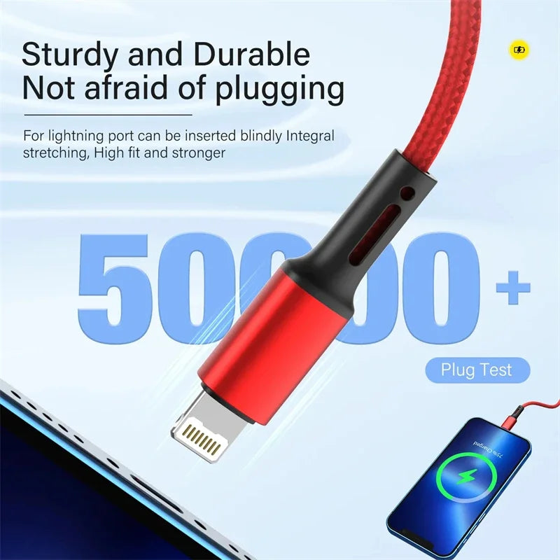 3A USB Schnellladekabel – Geflochtenes Design, CE-Zertifiziert, Fast Charging
